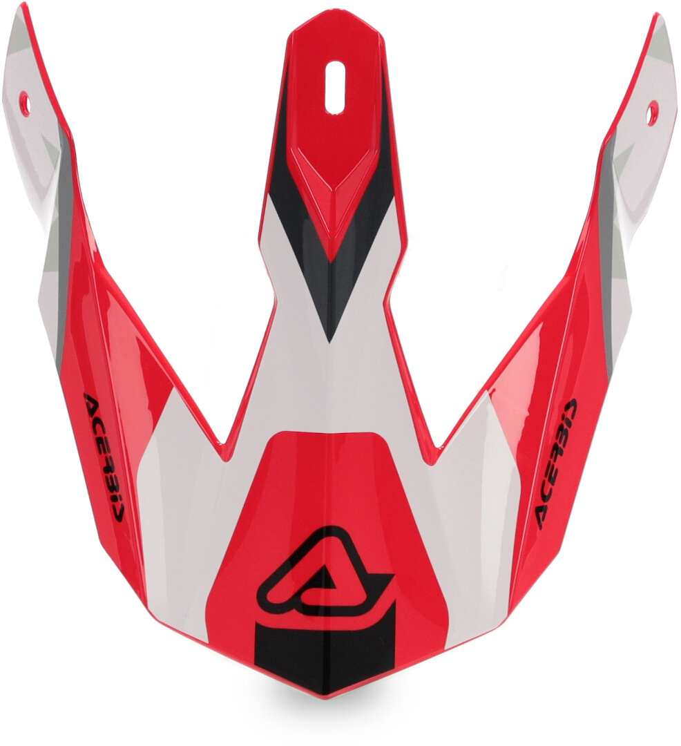 Acerbis Linear Helmet Peak, red, red, Size One Size