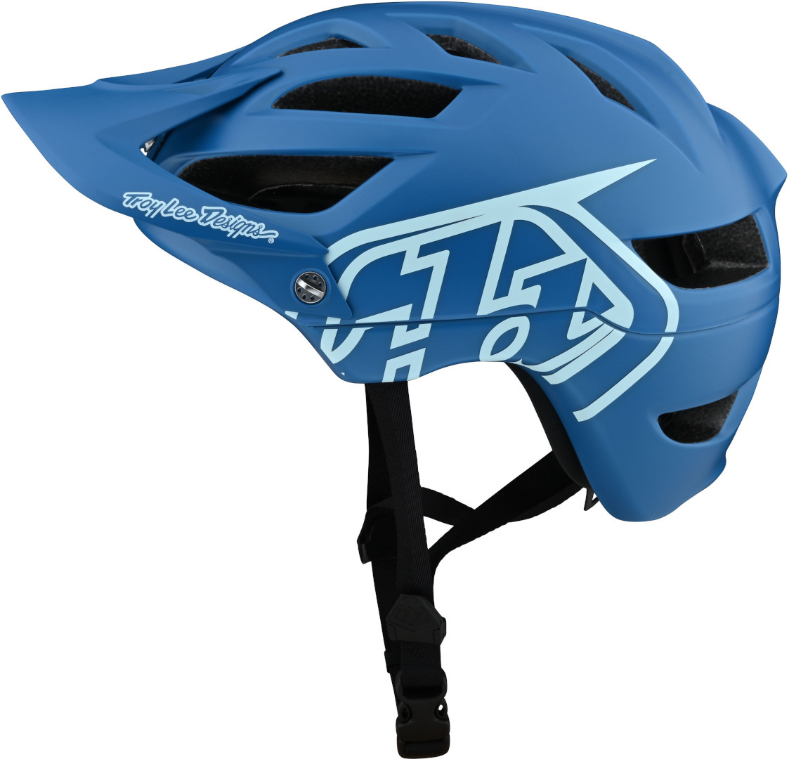 Image of Troy Lee Designs A1 Drone Casco da bicicletta, blu, dimensione S