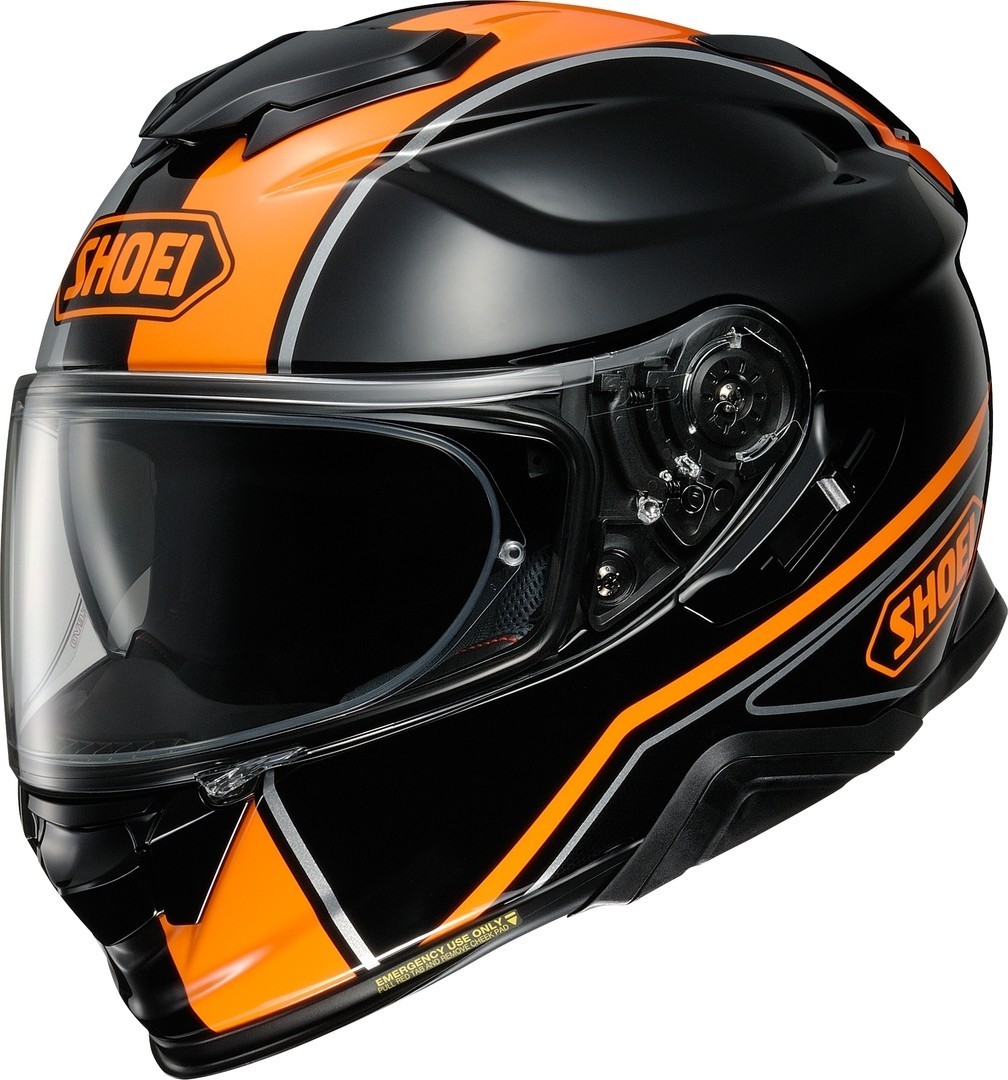 Shoei GT Air 2 Panorama Helm, schwarz-orange, Größe S, schwarz-orange, Größe S