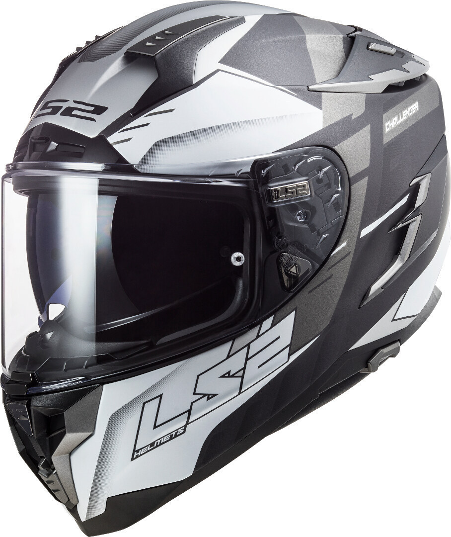 LS2 FF327 Challenger Allert Helmet, silver, Size XS, silver, Size XS
