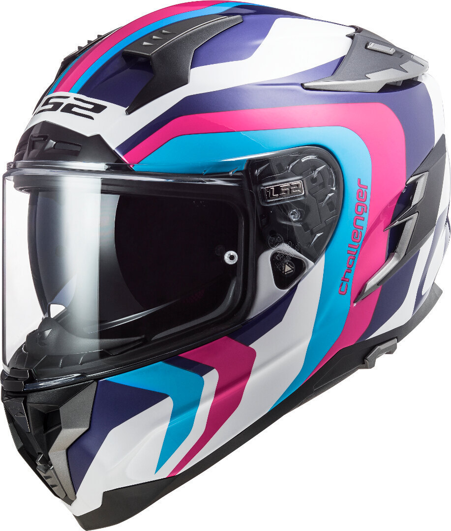 LS2 FF327 Challenger Galactic Helmet, white-pink, Size 2XS, white-pink, Size 2XS