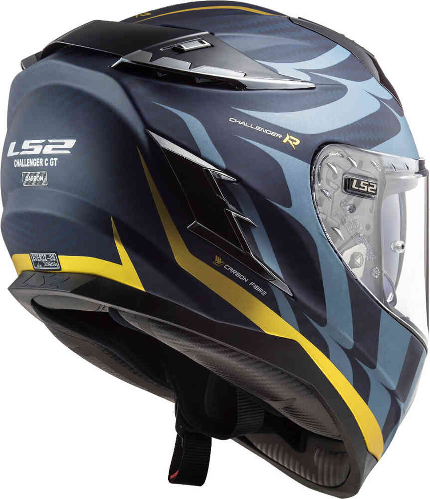 BACK FF327 CHALLENGERC FLAMES BLUE CARBON GOLD 103277542 ml LS2 FF327 Challenger Carbon Flames Blue Carbon Gold LS2 FF327 Challenger Flames Carbon Casco