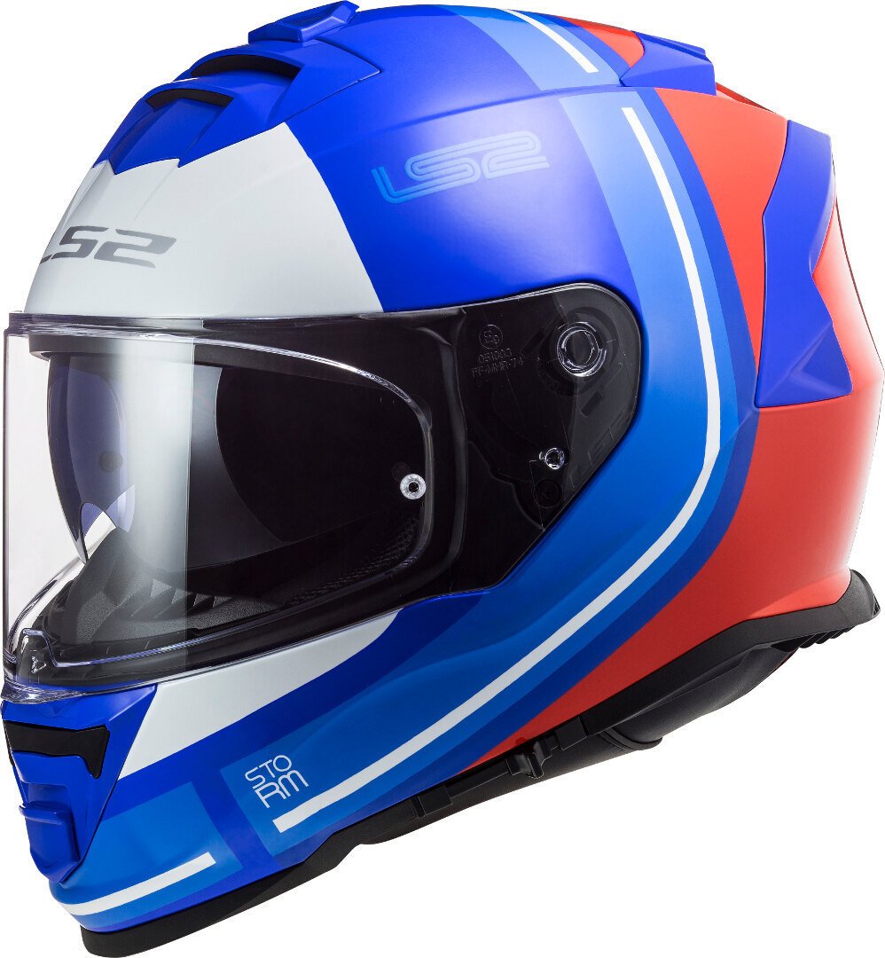 LS2 FF800 Storm Slant Helmet, red-blue, Size XS, red-blue, Size XS