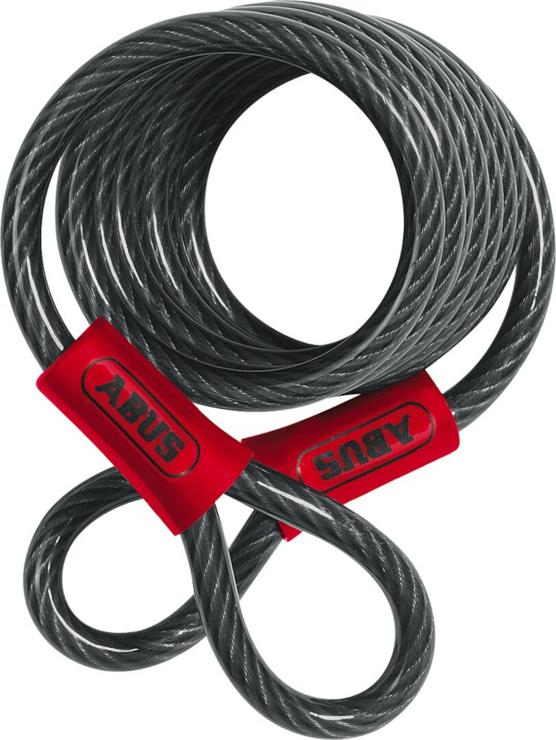 ABUS 1850 Steel Cable, black, Size 185 cm, black, Size 185 cm