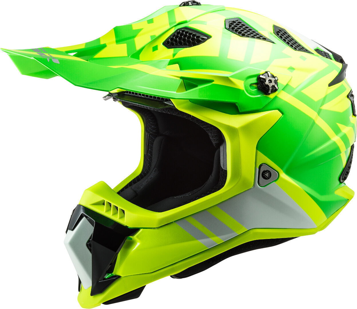 LS2 MX700 Subverter Evo Gammax Motocross Helmet, green-yellow, Size XS, green-yellow, Size XS