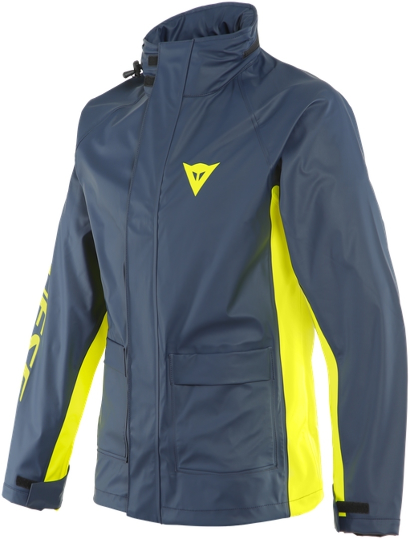 Image of Dainese Storm 2 Giacca Pioggia Moto, blu-giallo, dimensione L