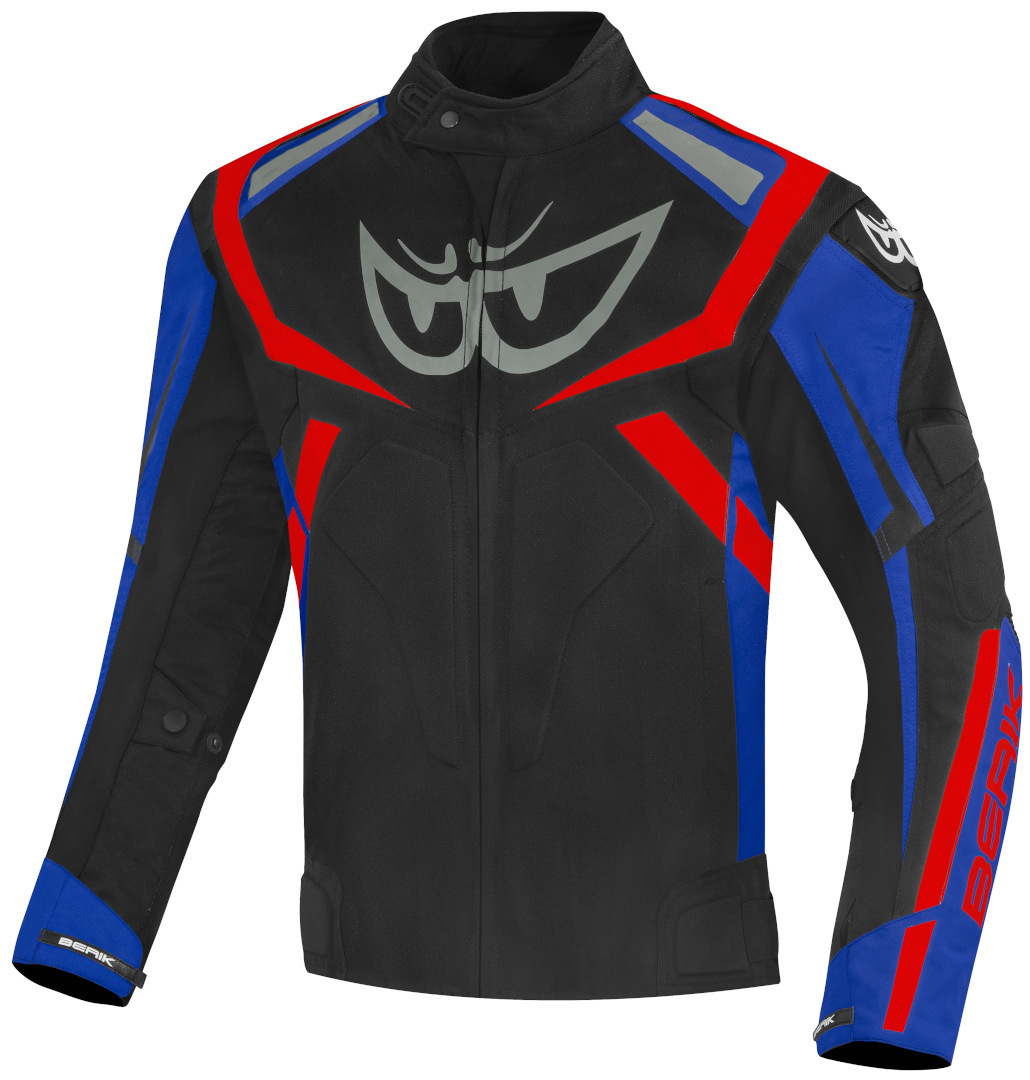 Berik The Eye Waterproof Motorcycle Textile Jacket, black-blue, Size 48, black-blue, Size 48