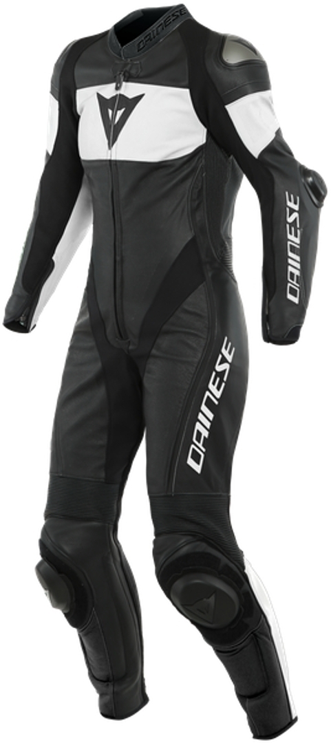 Image of Dainese Imatra Abito in pelle da motociclista One Piece Perforated Ladies, nero-bianco, dimensione 40 per donne