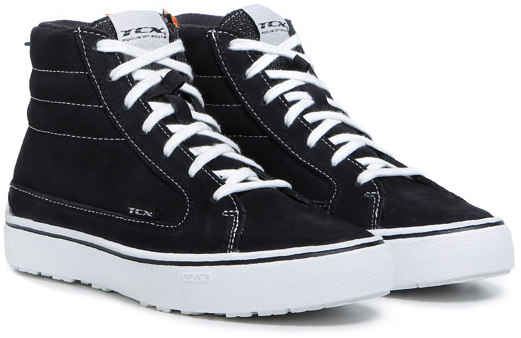 TCX Street 3 Waterproof Motorcycle Shoes, black-white, Size 38, black-white, Size 38