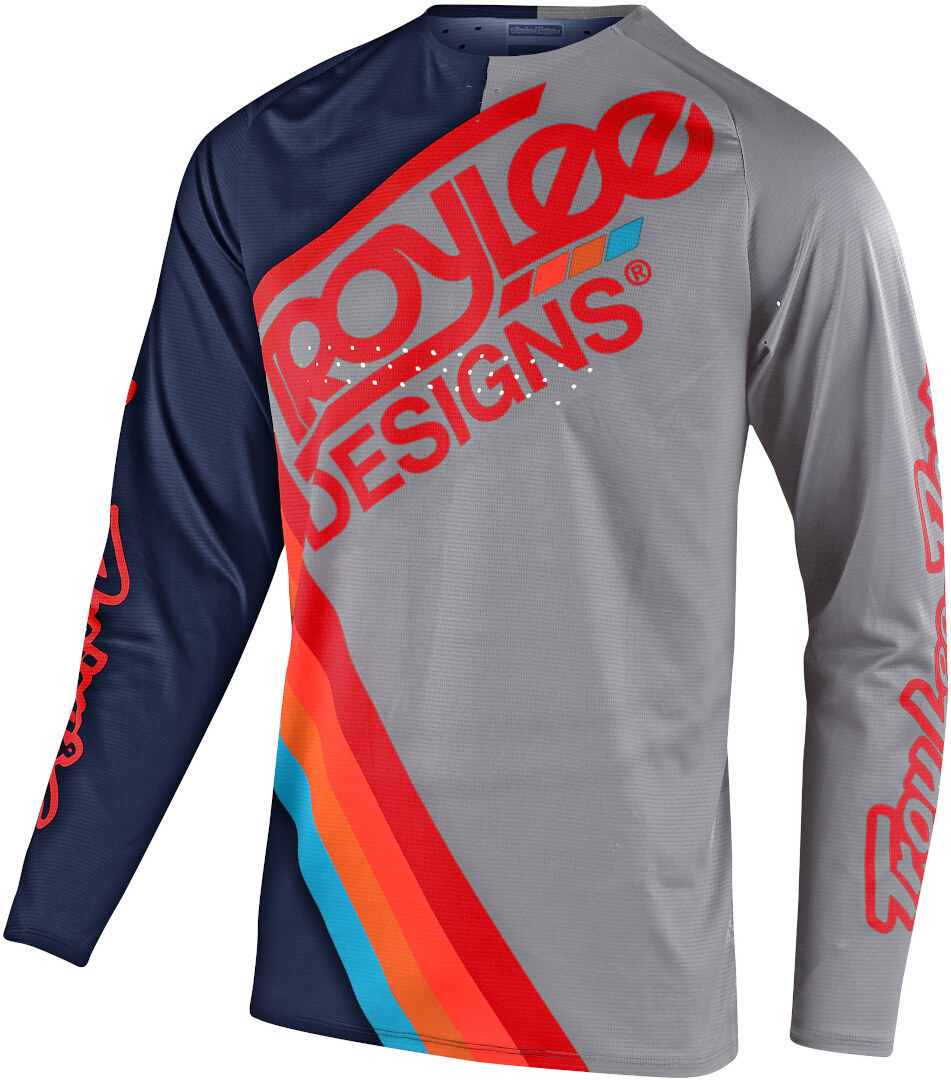 Troy Lee Designs SE Pro Tilt Motocross Jersey, grey-blue, Size S, grey-blue, Size S