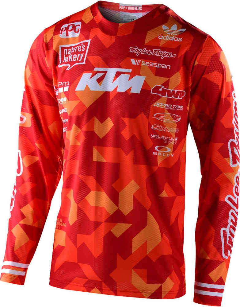 Troy Lee Designs GP Air Confetti Team KTM 摩托車越野澤西島。