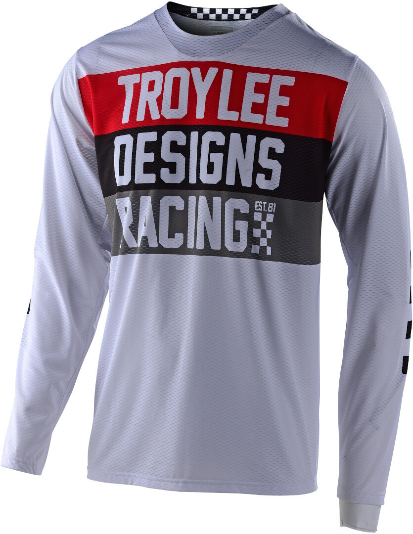 Troy Lee Designs GP Air Continental Motocross Jersey, black-white, Size 2XL, black-white, Size 2XL
