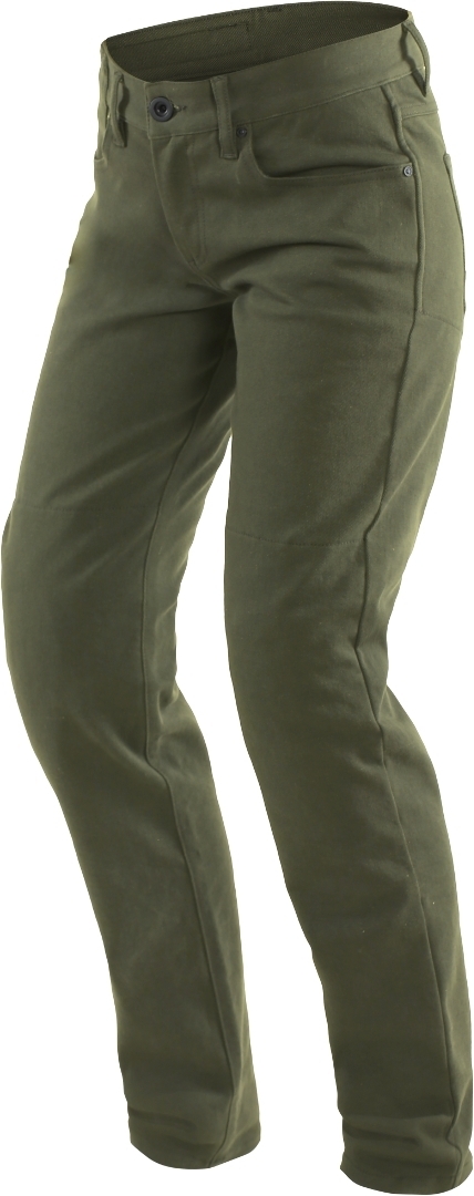 Dainese Casual Slim Dames Motorfiets Textiel Broek, groen, afmeting 3XL voor vrouw