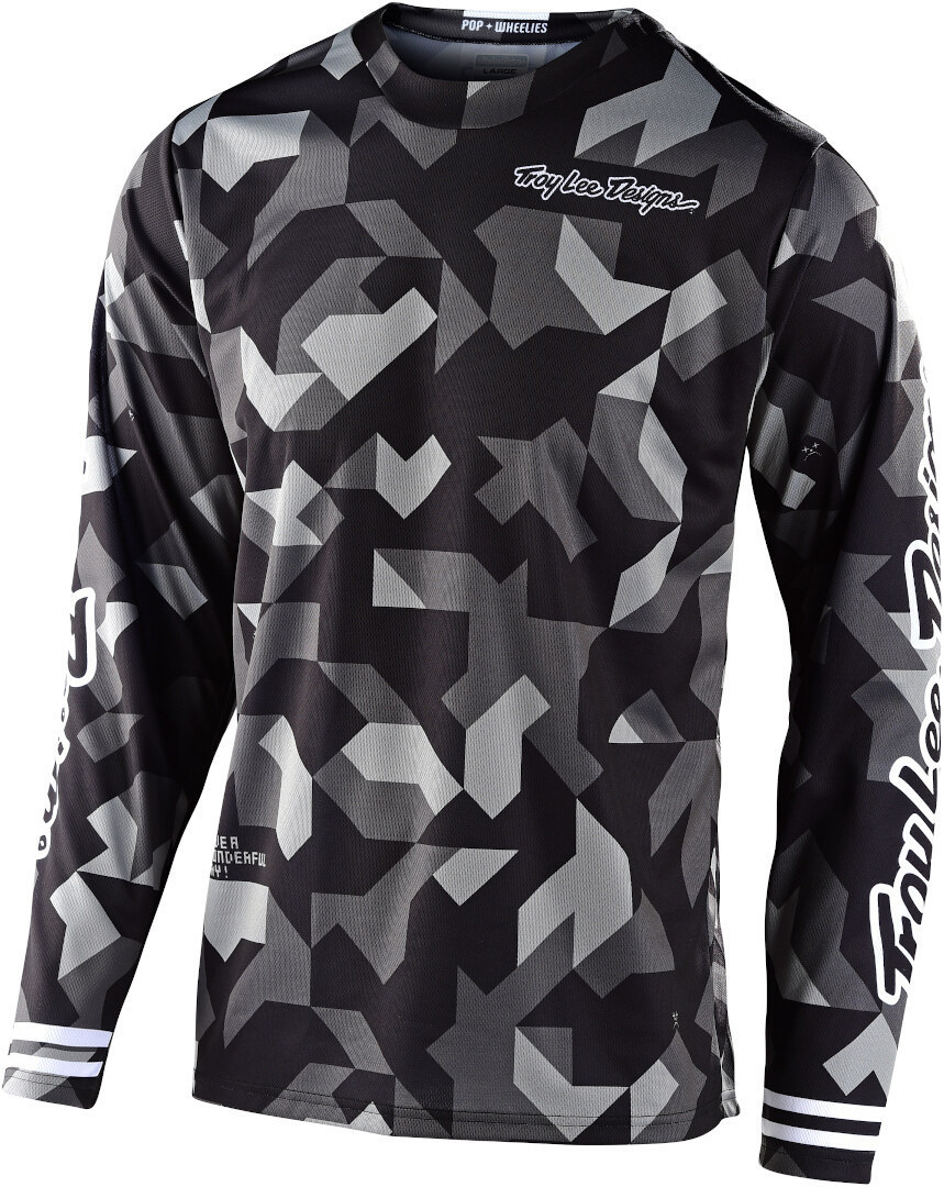Troy Lee Designs GP Confetti Motocross Jersey, black, Size S, black, Size S
