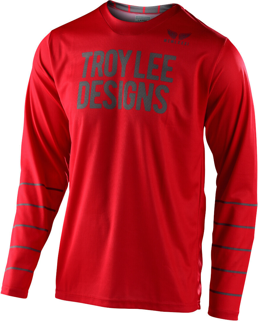 Troy Lee Designs GP Pinstripe Motocross Jersey, red, Size L, red, Size L