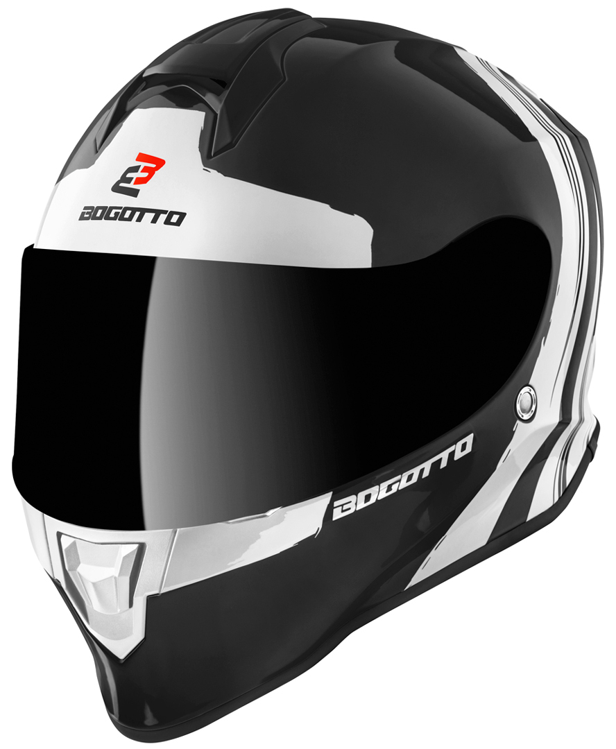 Bogotto V151 Wild-Ride Helmet, black-white, Size S, black-white, Size S