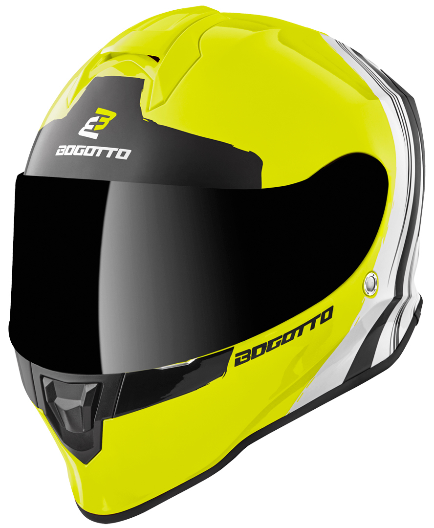 Bogotto V151 Wild-Ride Helmet, black-white-yellow, Size XL, black-white-yellow, Size XL