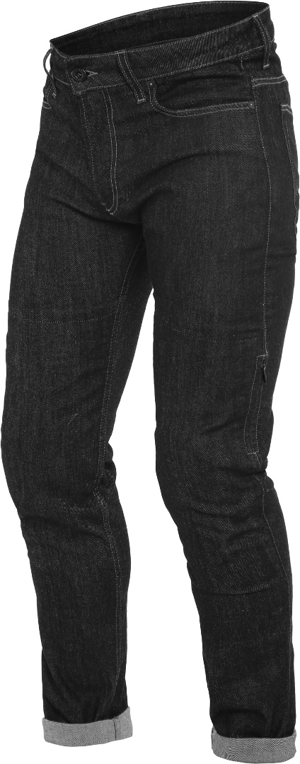 Image of Dainese Denim Regular Pantaloni in tessuto motociclistica, nero, dimensione 29