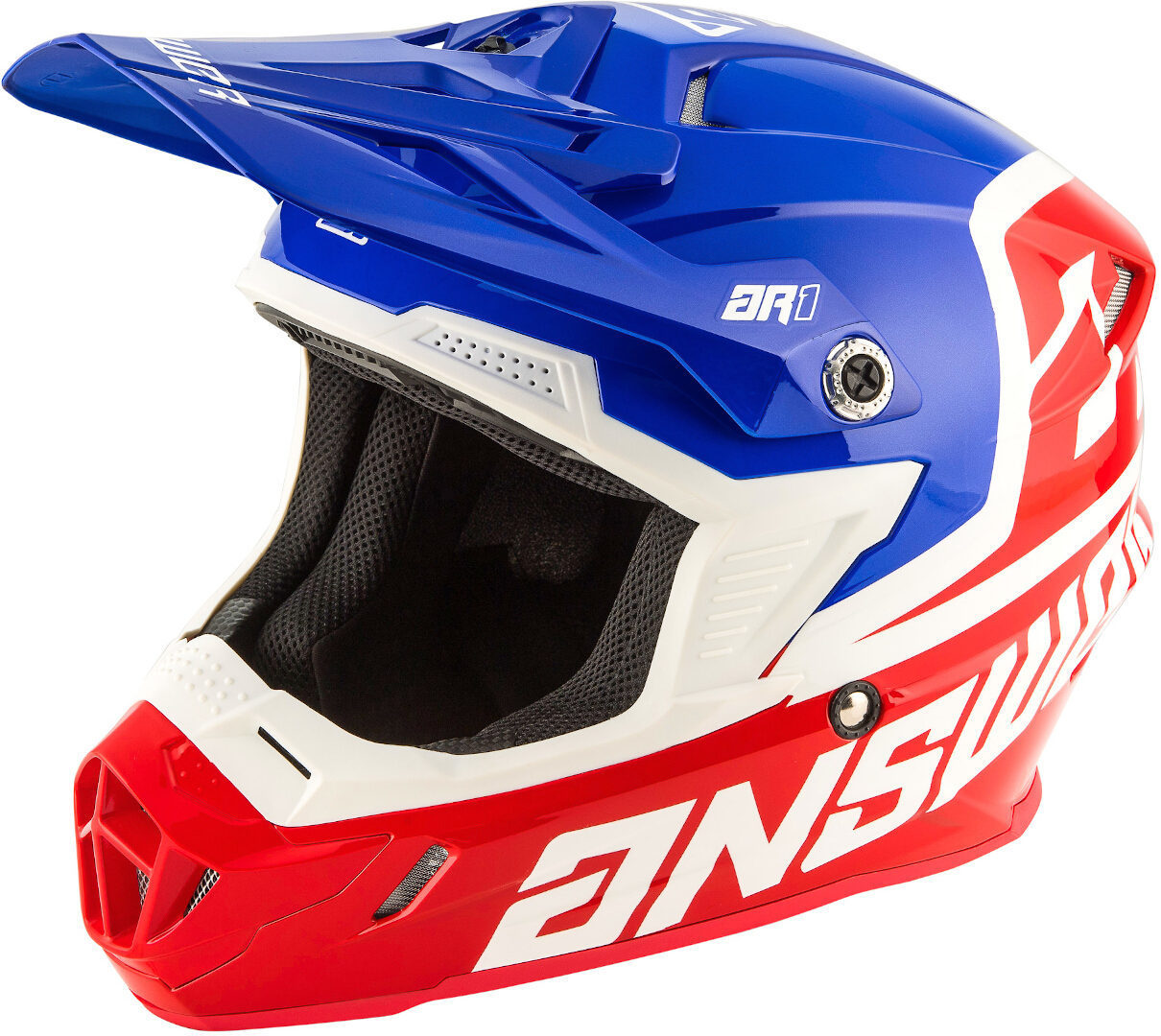 Answer AR-1 Voyd Motocross Helm, weiss-rot-blau, Größe XL, weiss-rot-blau, Größe XL