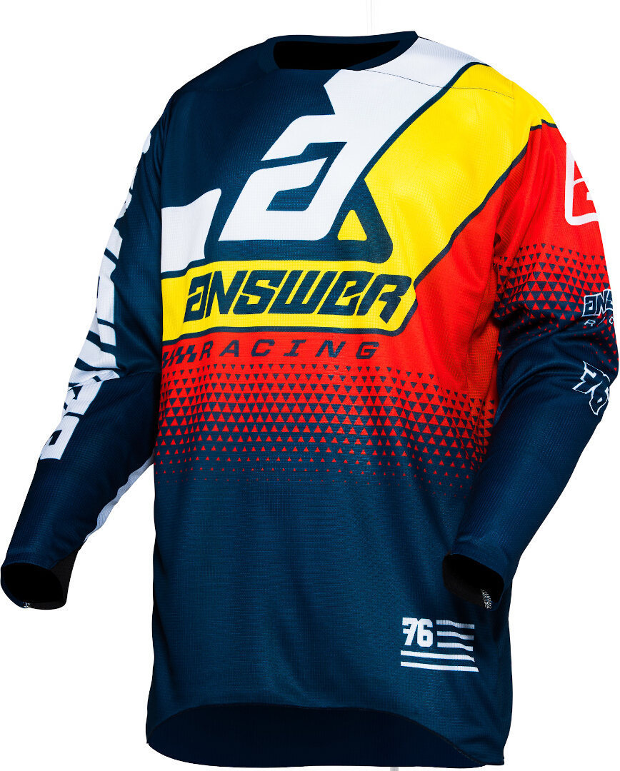 Answer Elite Korza Motocross Tröja, röd-blå-gul, storlek M