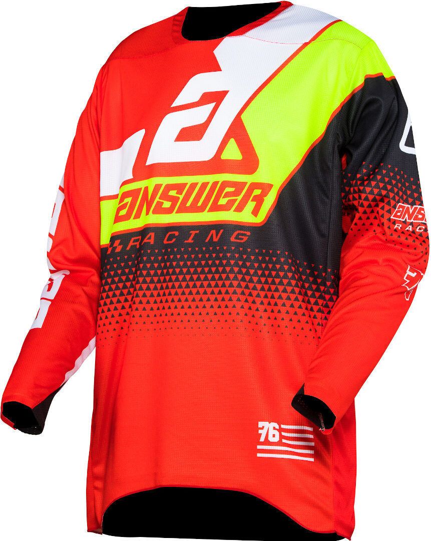 Answer Elite Korza Motocross Tröja, svart-röd-gul, storlek S