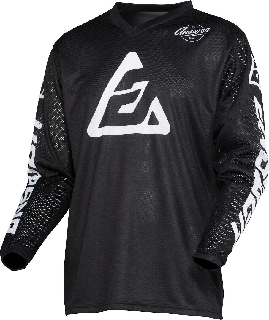 Answer Arkon Bold Motocross Jersey, black-white, Size XS, black-white, Size XS