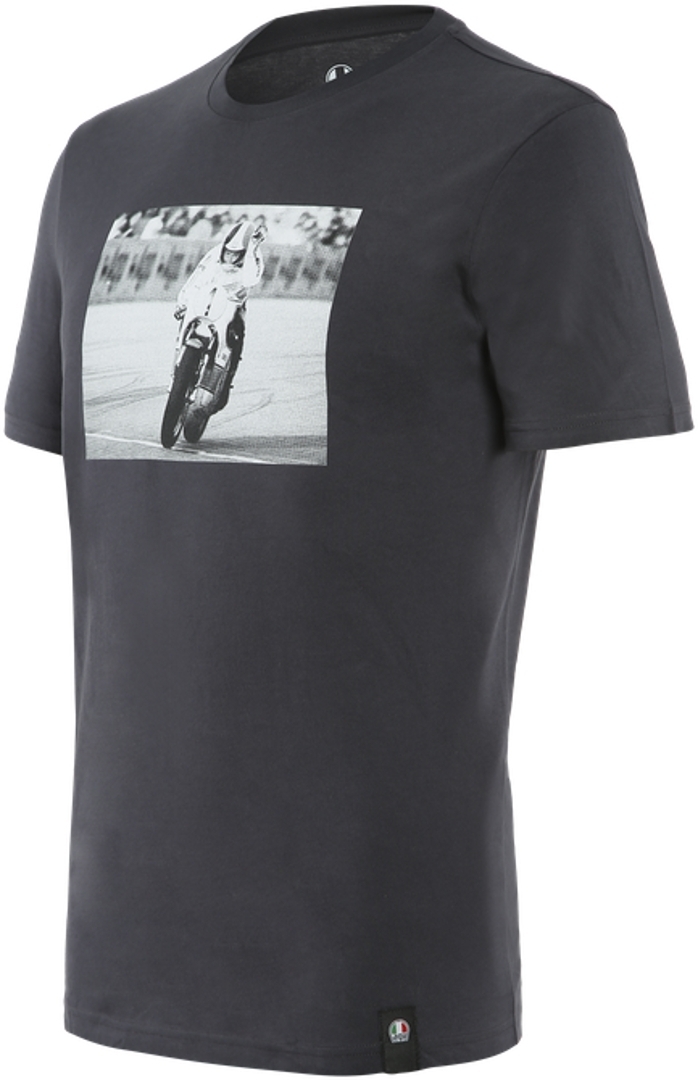 Dainese Agostini T-shirt, zwart, afmeting 2XL