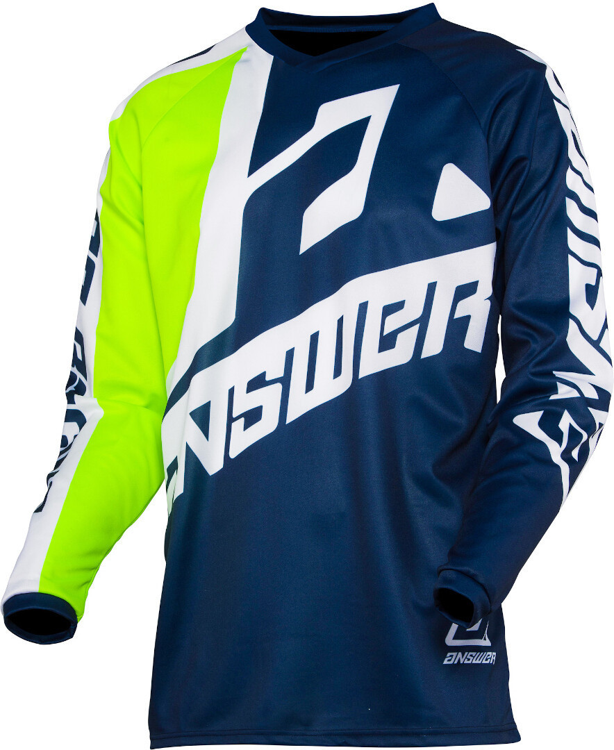Answer Syncron Voyd Motocross Jersey, blue-yellow, Size XS, blue-yellow, Size XS