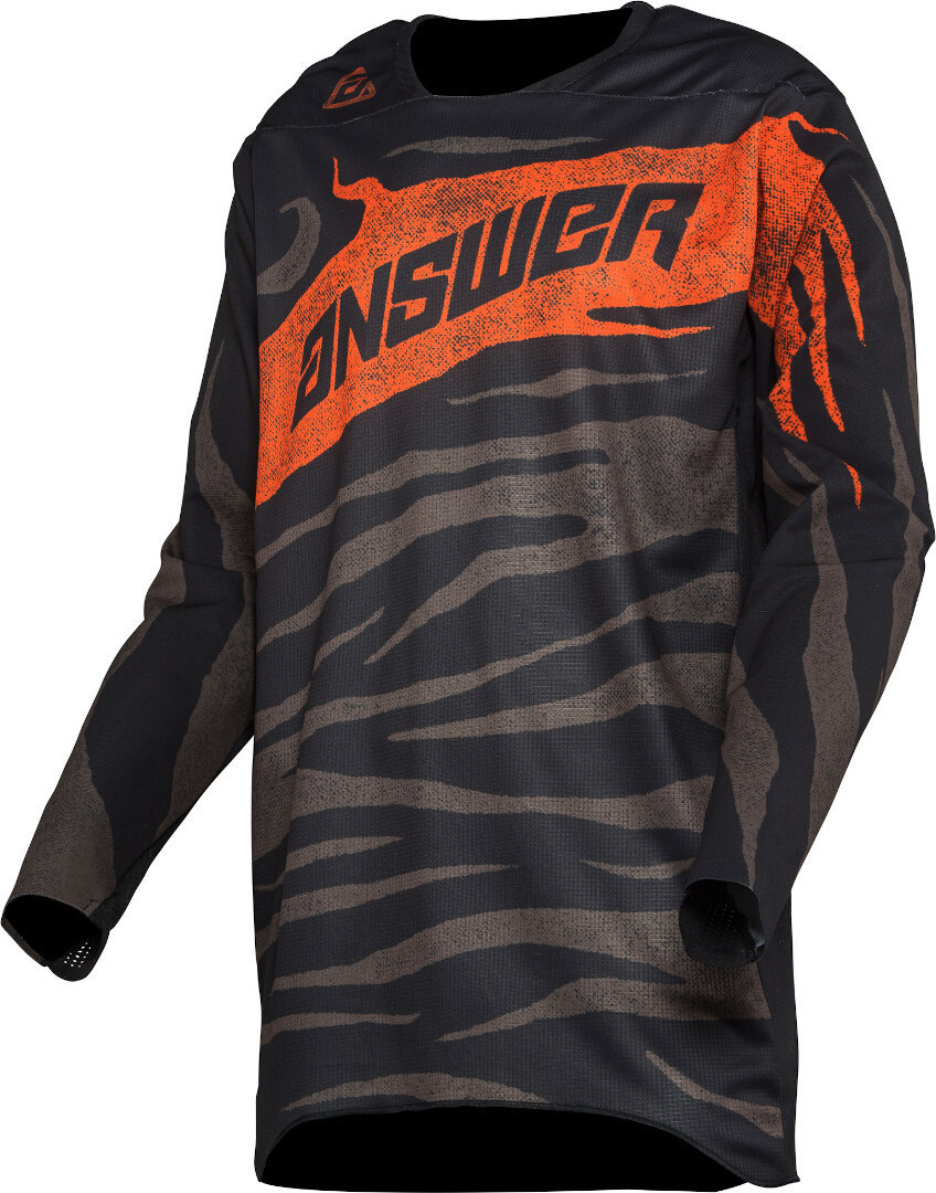 Answer Elite OPS Motocross Jersey, sort-grå-orange, størrelse XL