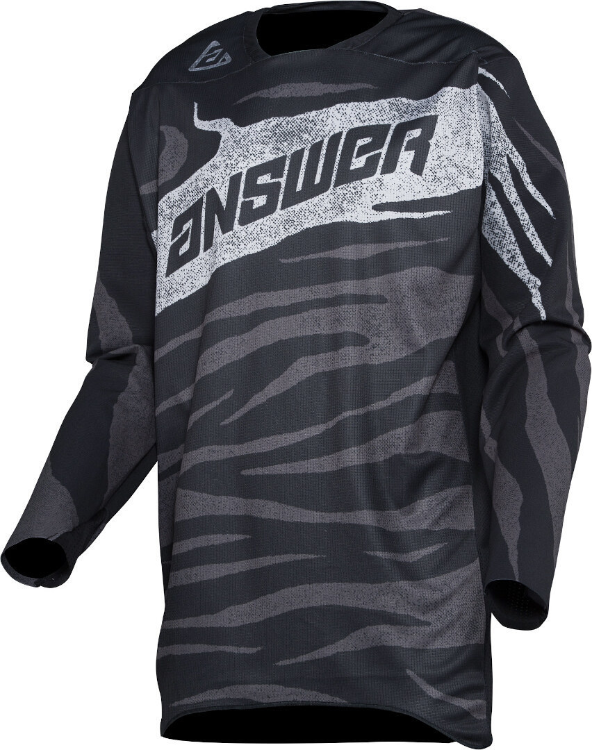 Answer Elite OPS Motocross Jersey, black-grey-white, Size XL, black-grey-white, Size XL