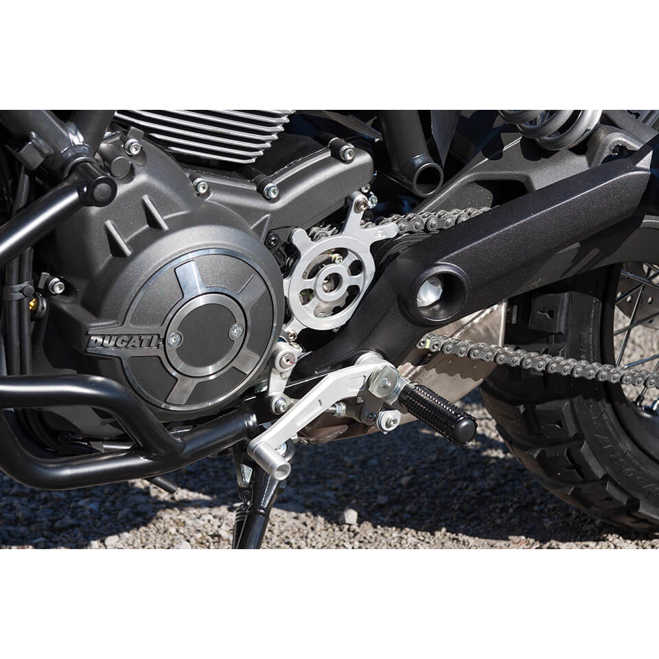 LSL LSL shift/brake unit Ducati Scrambler, silver, silver