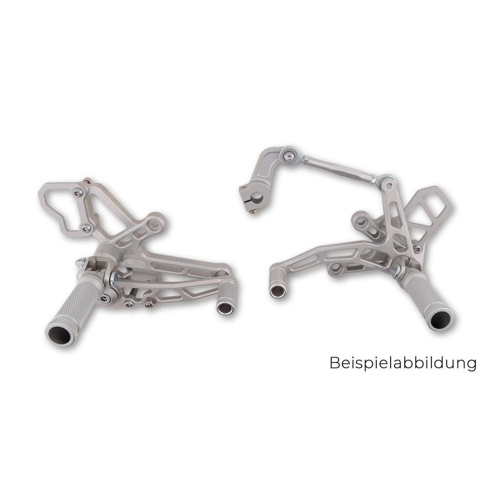 Sistema de reposapiés LSL Kawasaki Z650/Ninja 650 Bj.17-, negro