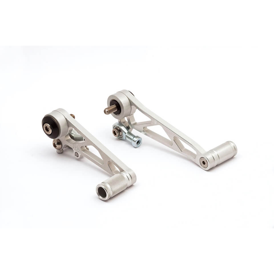 LSL Shift/brake lever Thruxton, silver, silver