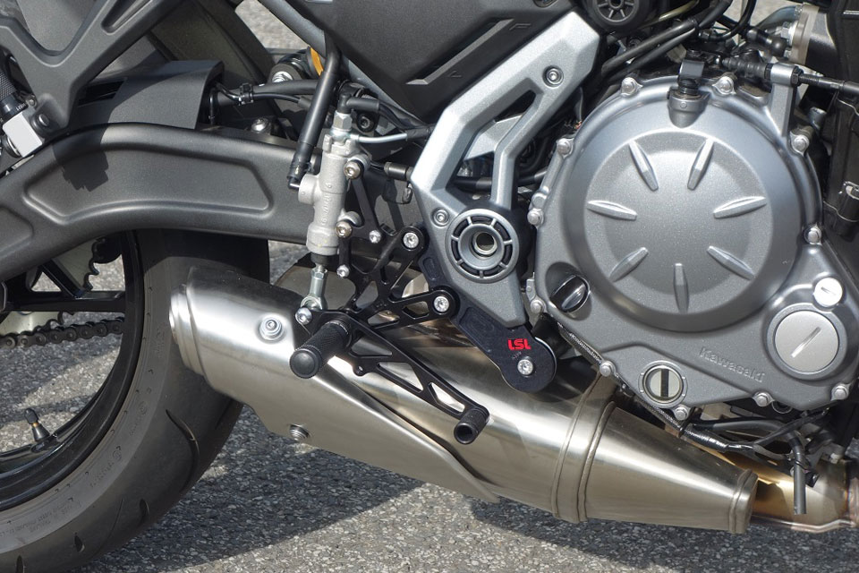 LSL Spare part for footrest 110M001, brake side, LeMans, silver, silver