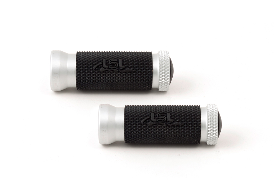 LSL Racing rests with rubber pad, silver, silver