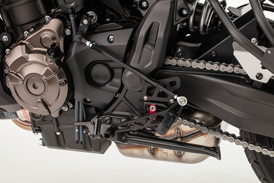 LSL Spare part for 2Slide footrest system 118A015RT, brake side, APRILIA RSV1000R 04-10/Tuono 05-10, black, black