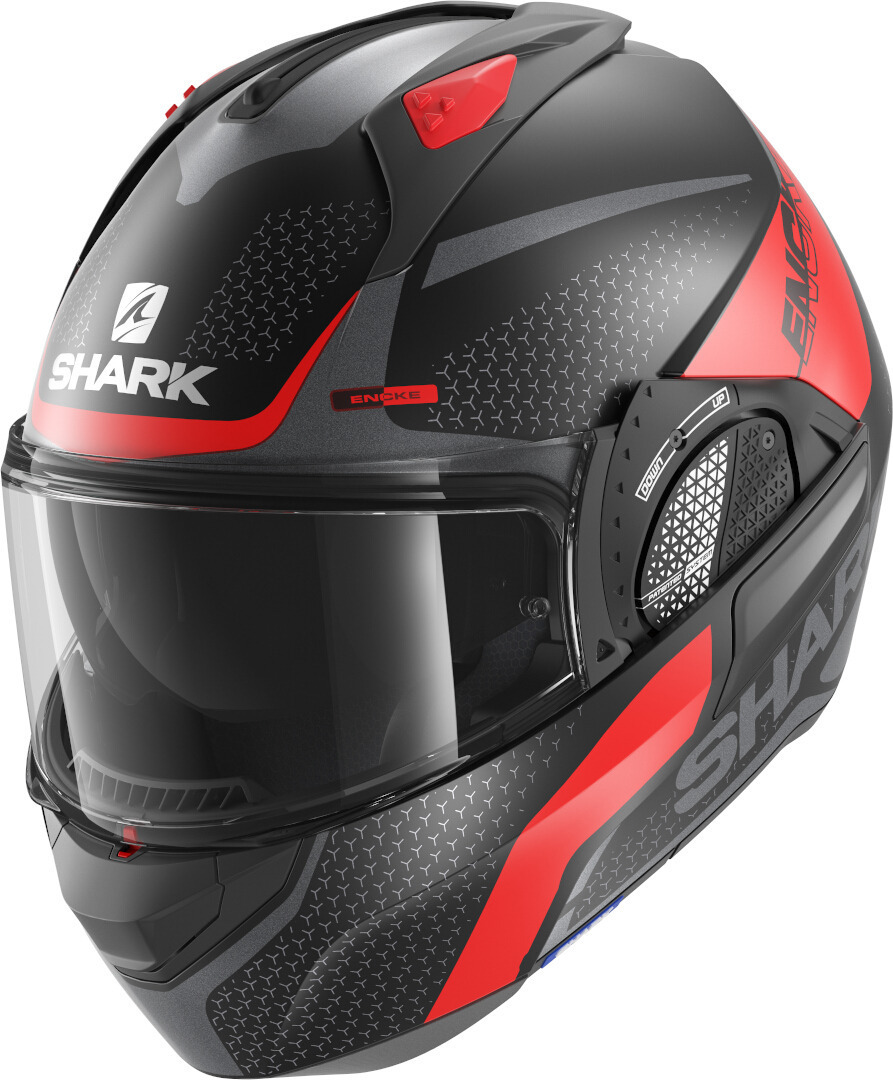 Shark Evo-GT Encke Matt Helmet, black-red, Size XS, black-red, Size XS