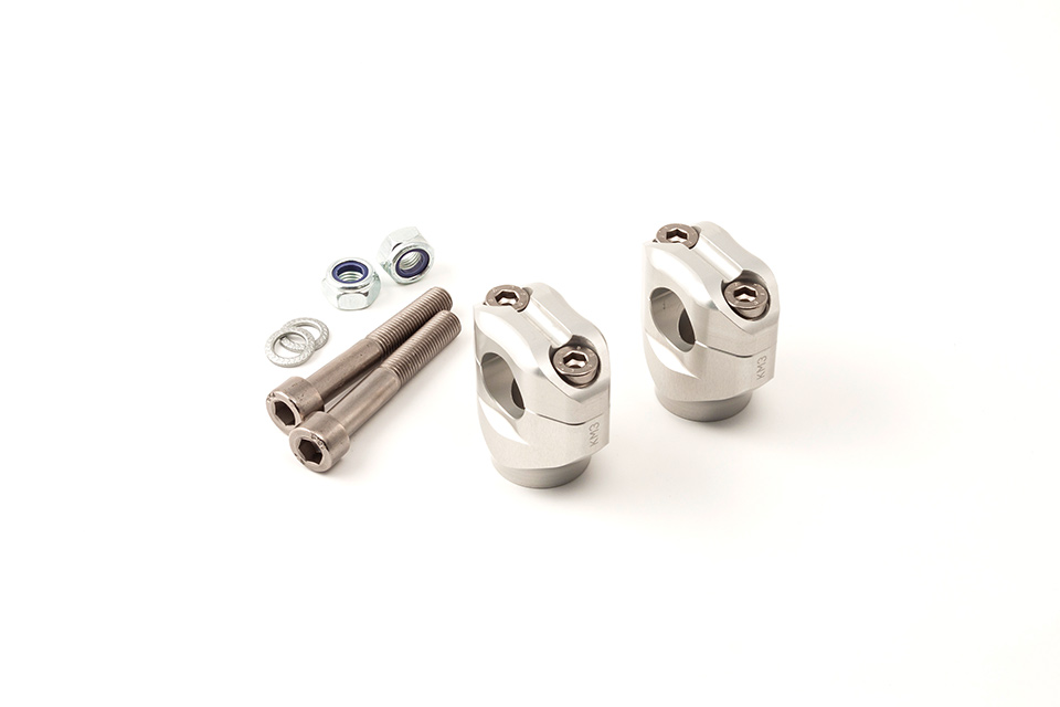 Image of LSL Uni-clamps 38mm alto, viti 60mm, argento, argento, dimensione 60 mm