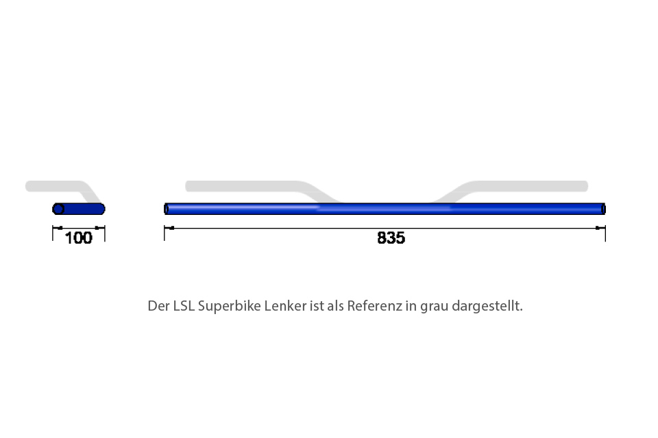 LSL Drag Bar AD2, argent, aluminium