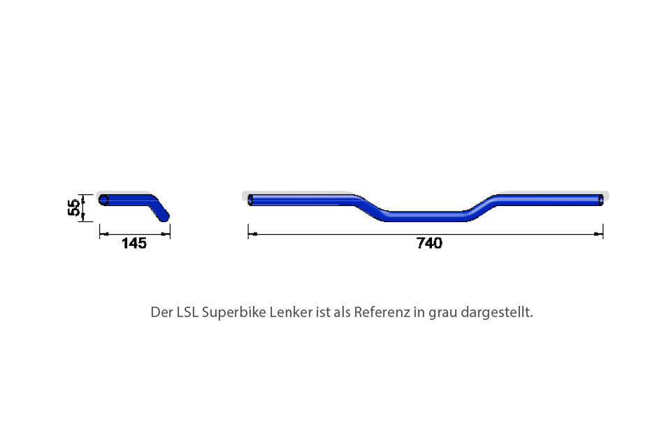LSL Superbike flat LN1/chrome, silver, silver