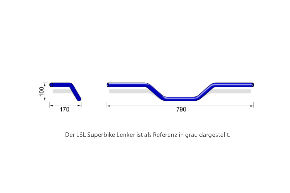 LSL Konif.-Lenker X02 28,6/schwarz, schwarz