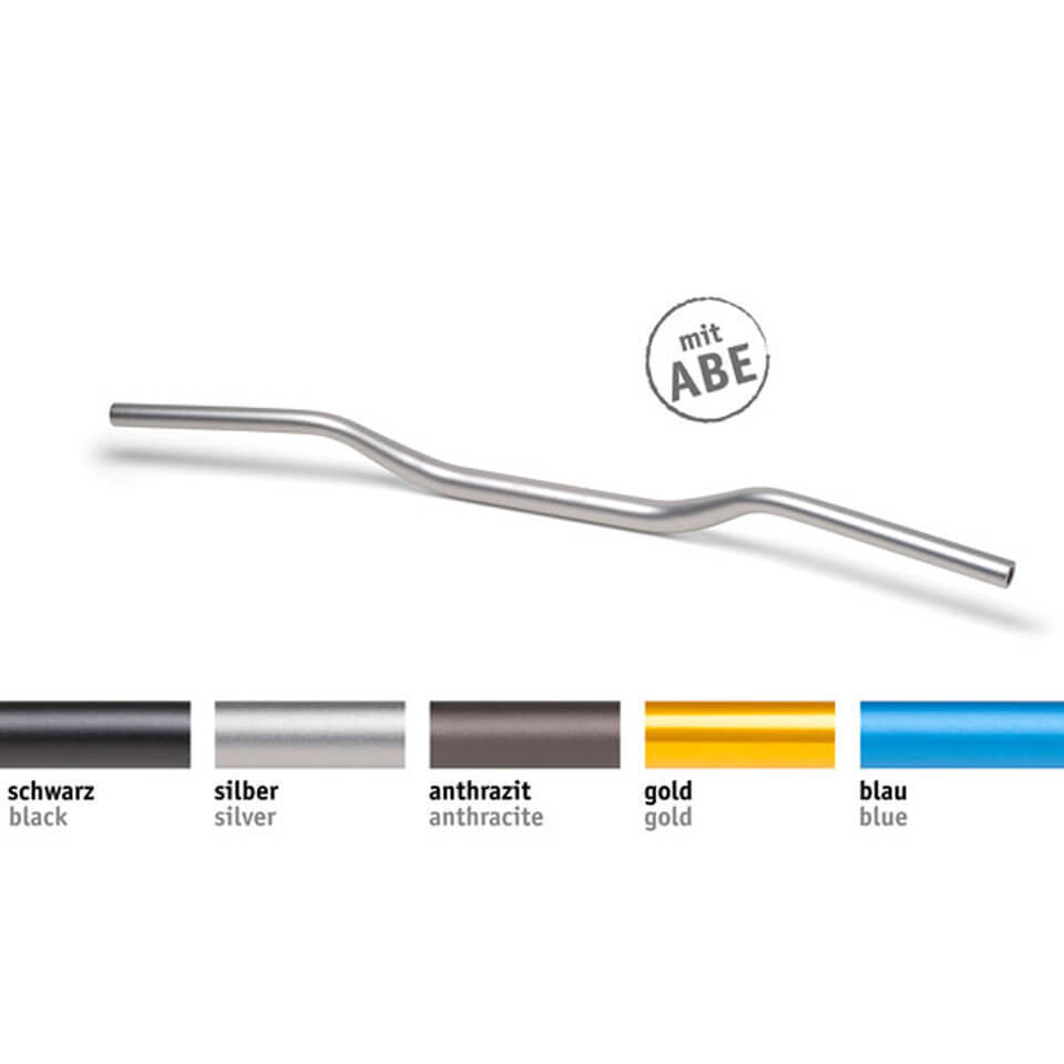 LSL X-Bar アルミニウム ハンドルバー クロス バー X00、1 1/8 インチ、ブラック