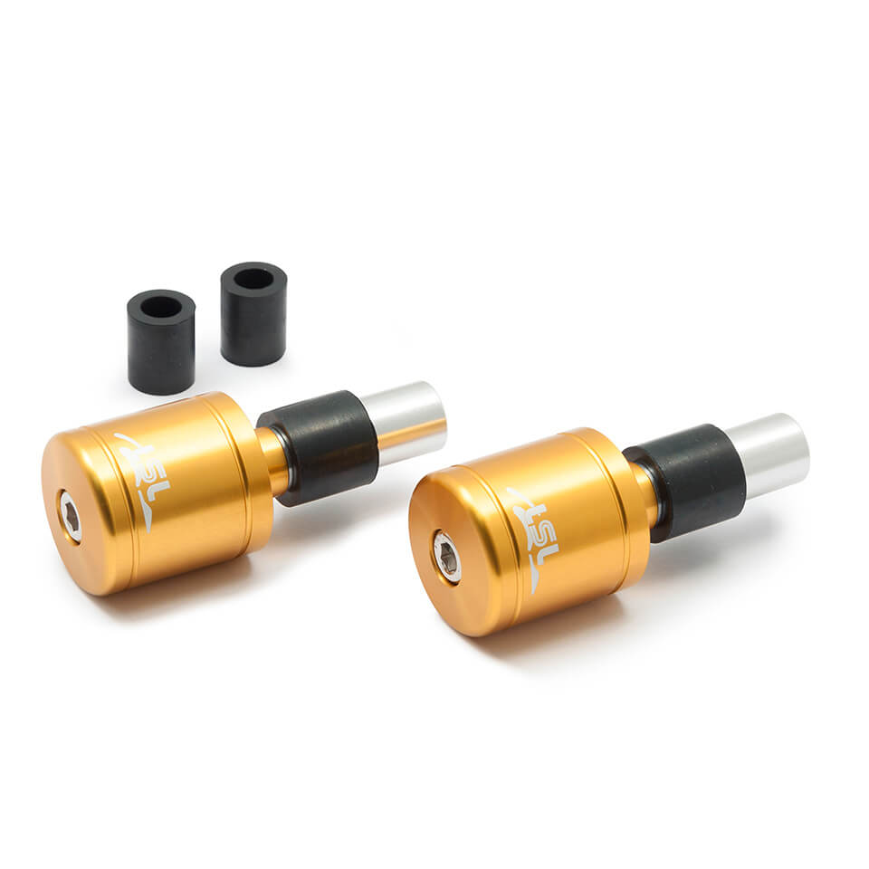 LSL CYLINDRICAL LARGE Bar End Weights, gold, gold