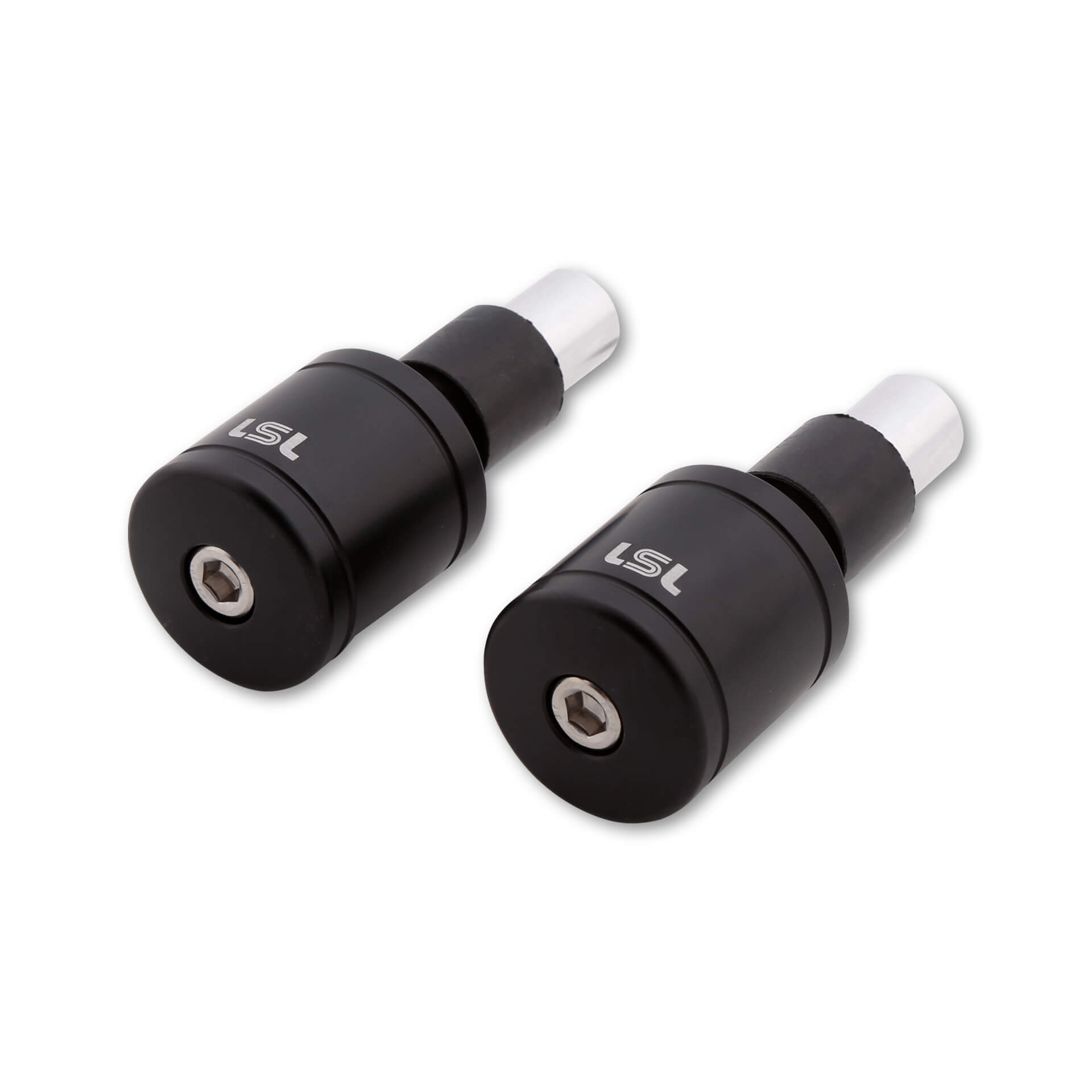 LSL CYLINDRICAL LARGE Bar End Weights, black, black