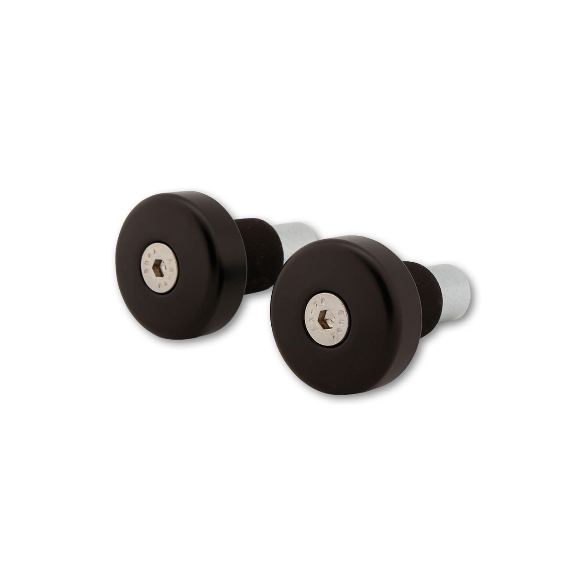 LSL FLAT CAP Bar End Weights, Ø 18 mm, steel, black, black