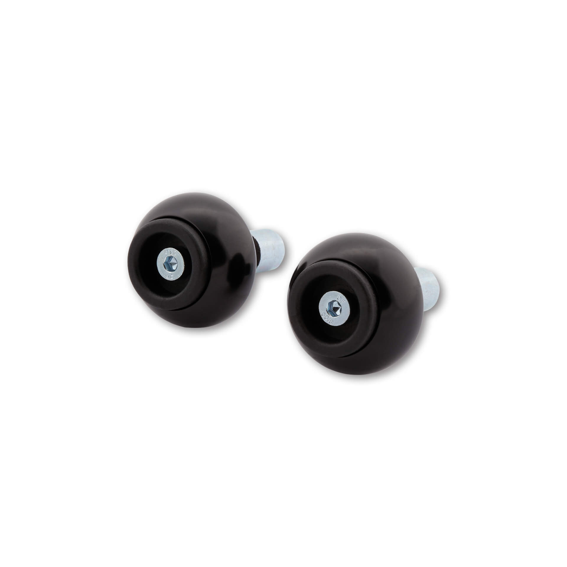 LSL CRASH BALLS CLASSIC Bar End Weights, Ø 18 mm, aluminum, black, black