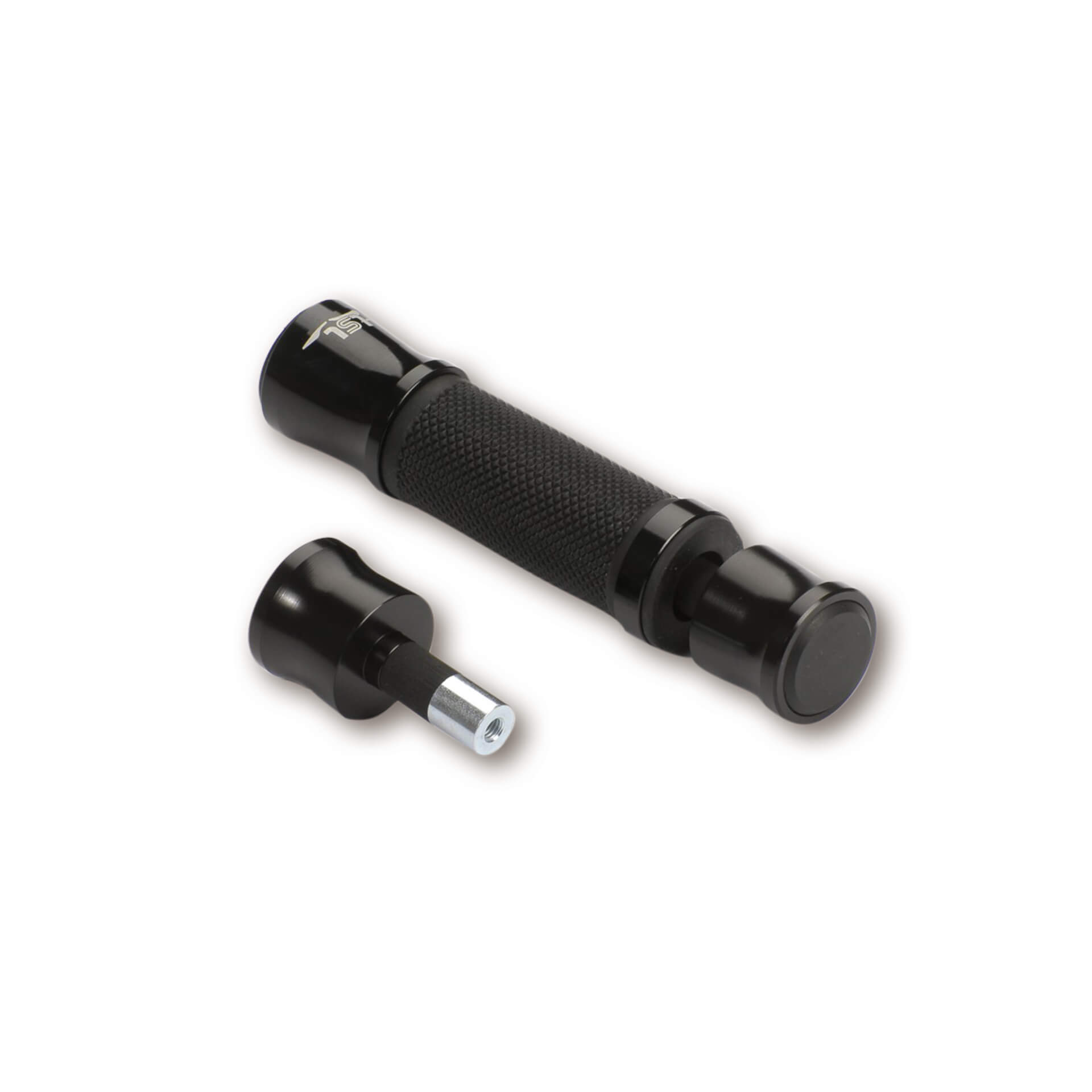 LSL Bar End Weights for aluminum handlebar grips, black, black