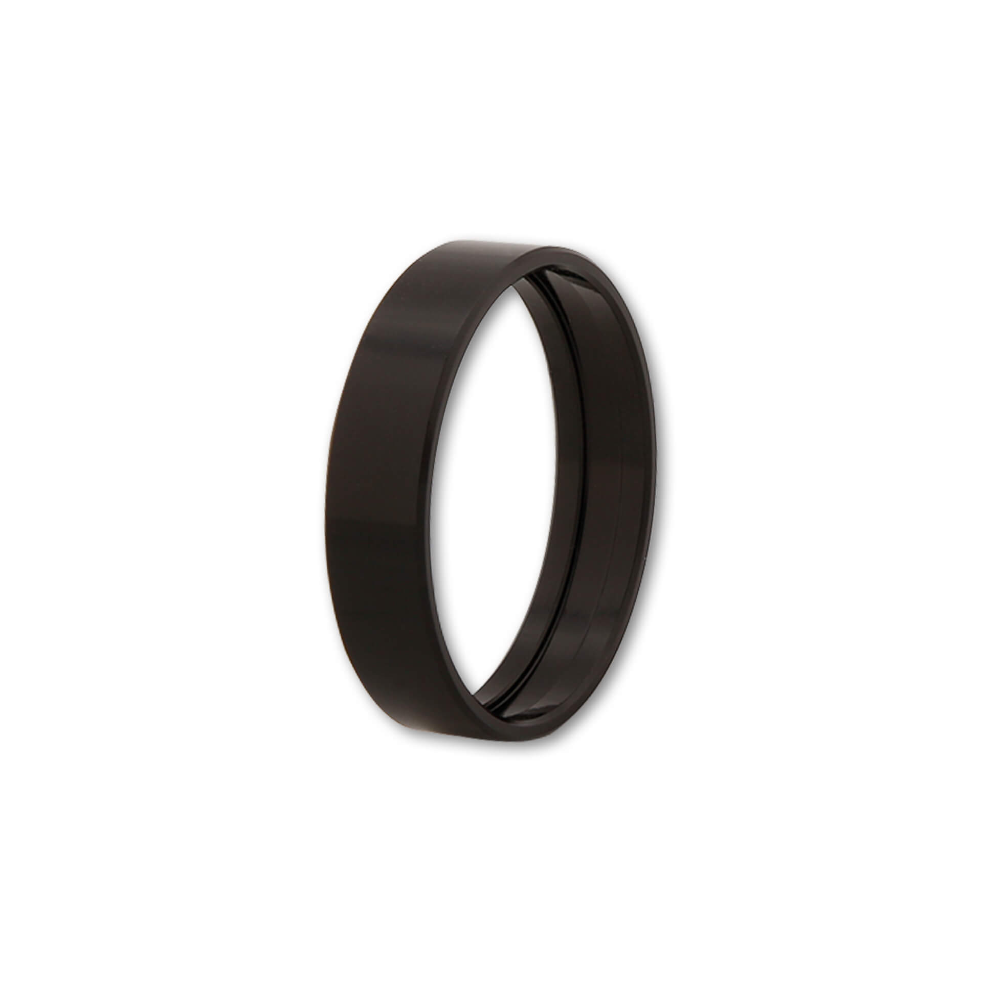 LSL Aluminium handlebar grip ring, black for CNC grip, black