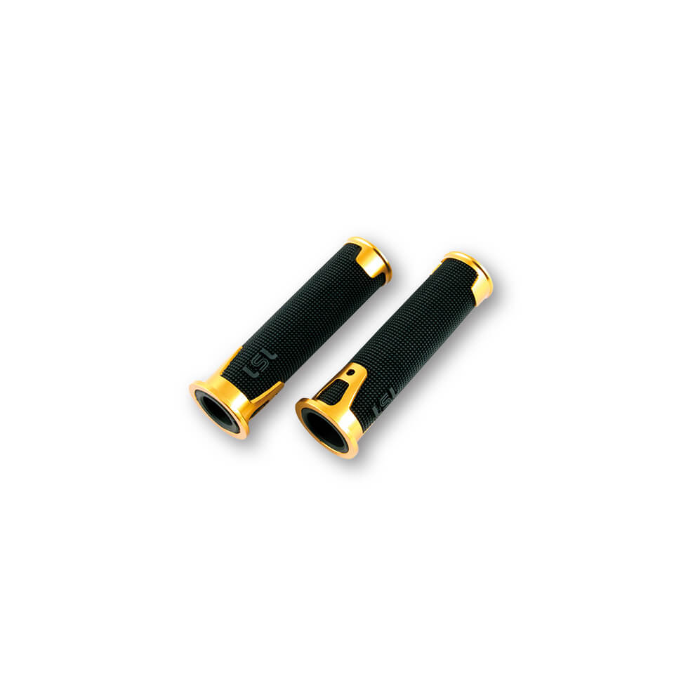 LSL Handlebar grip rubber ERGONIA, gold, 7/8 inch, 125mm, gold