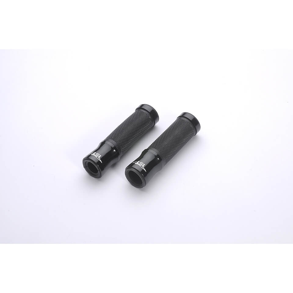 LSL Handlebar grip rubber, 7/8 inch (22.2 mm), 125 mm, black, black